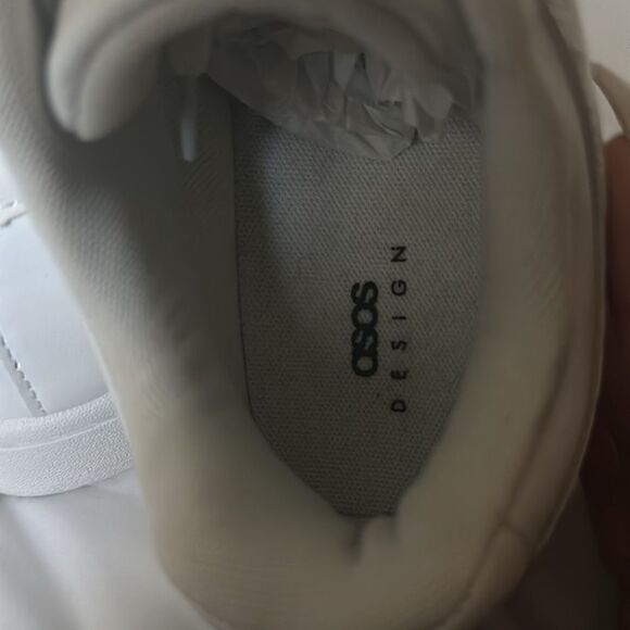 NEW ASOS Design Deal low Top Croc Sneakers White (Men’s 6, Womens 8) - Picture 5 of 11